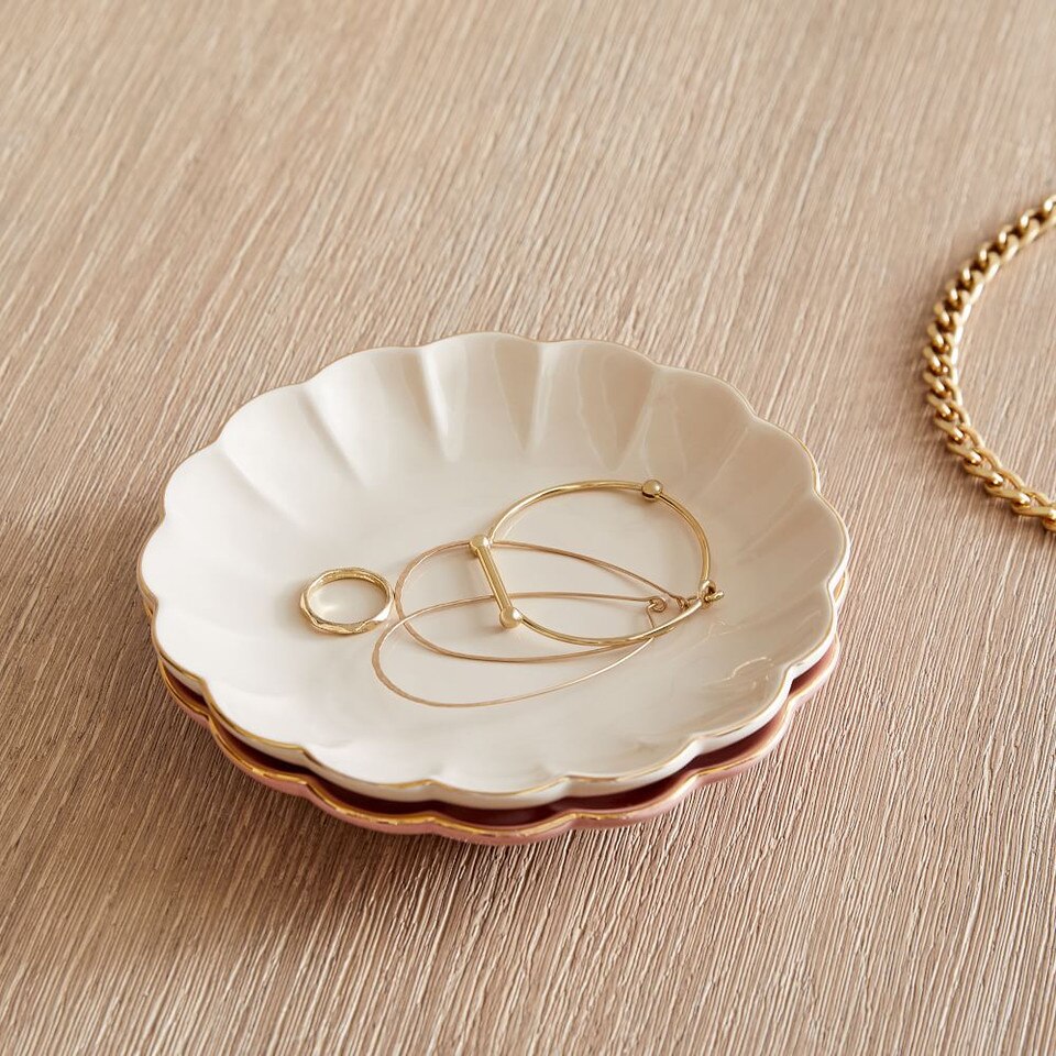 Organic Ceramic Trinket Trays West Elm UK
